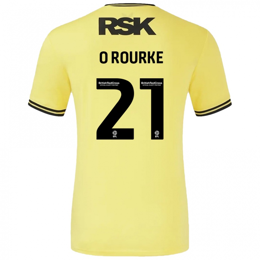 Criança Camisola Sophie O'rourke #21 Amarelo Preto Alternativa 2024/25 Camisa Brasil