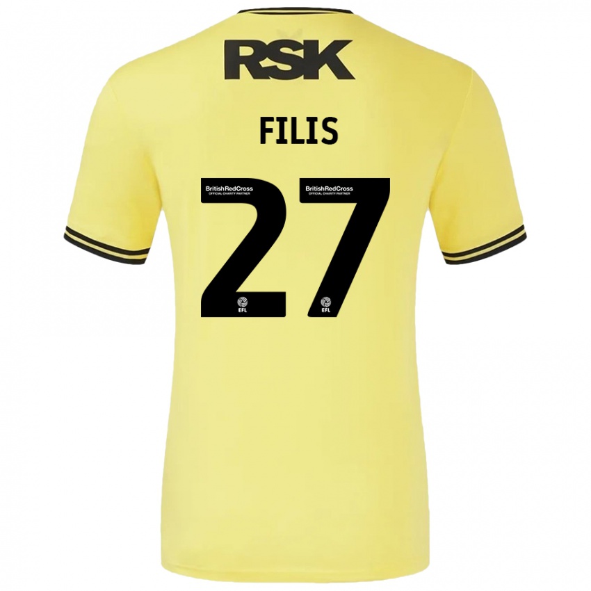 Criança Camisola Melisa Filis #27 Amarelo Preto Alternativa 2024/25 Camisa Brasil