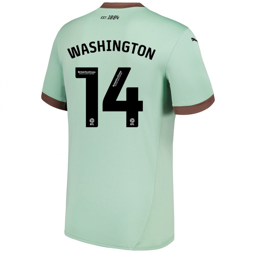 Criança Camisola Conor Washington #14 Verde Claro Alternativa 2024/25 Camisa Brasil