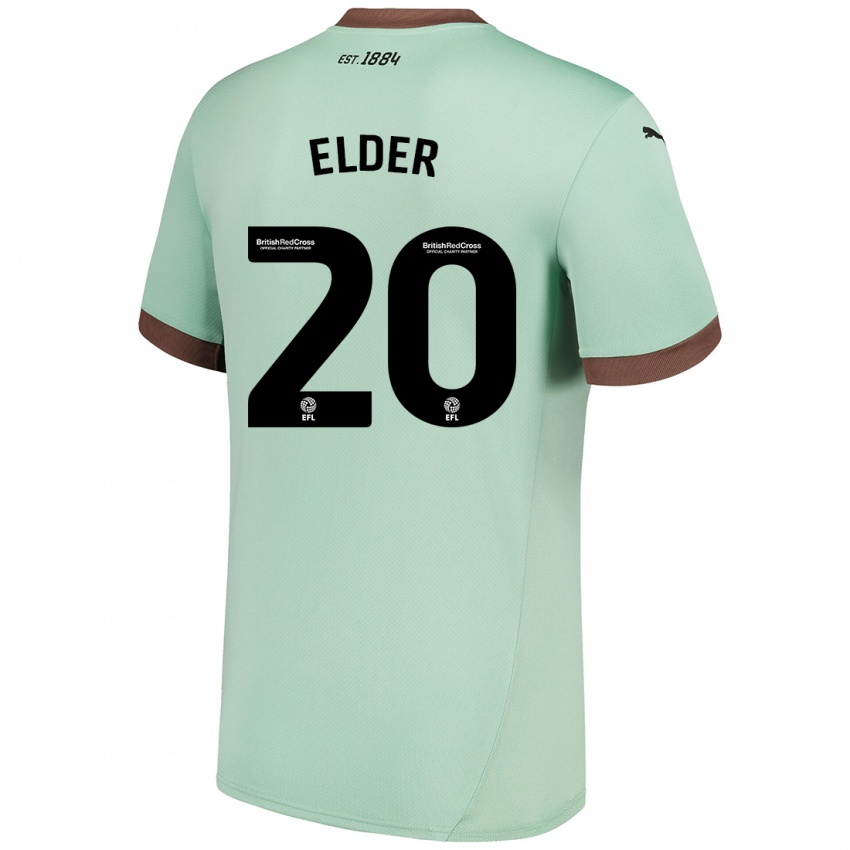 Criança Camisola Callum Elder #20 Verde Claro Alternativa 2024/25 Camisa Brasil