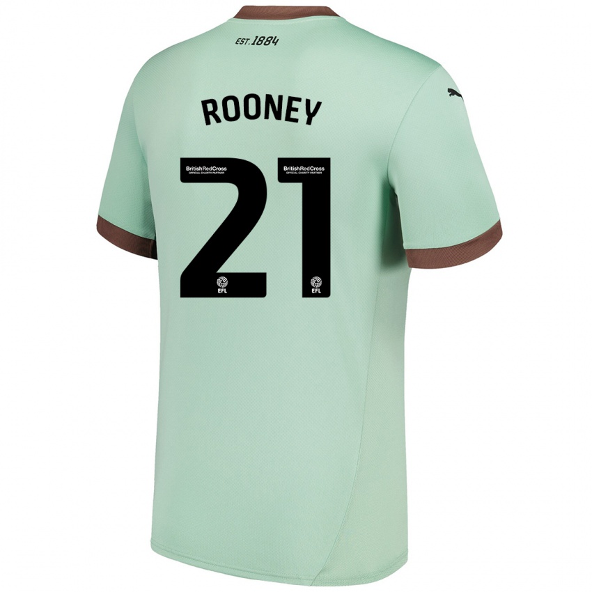 Criança Camisola Jake Rooney #21 Verde Claro Alternativa 2024/25 Camisa Brasil