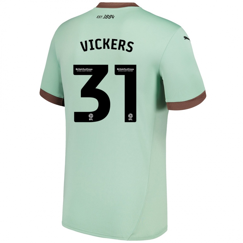 Criança Camisola Josh Vickers #31 Verde Claro Alternativa 2024/25 Camisa Brasil