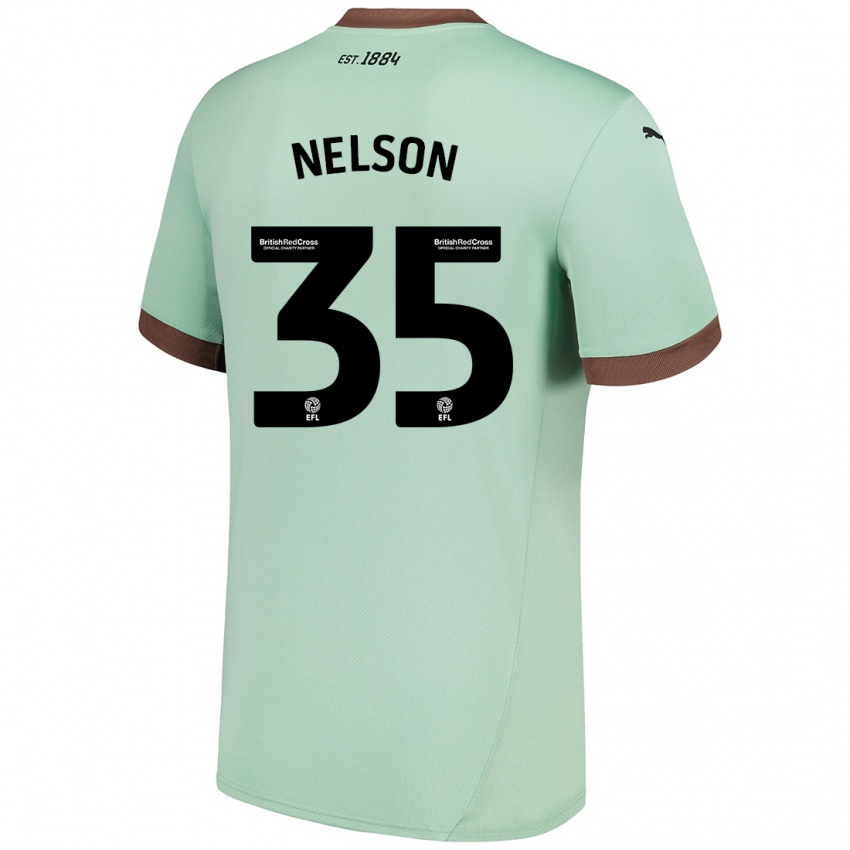 Criança Camisola Curtis Nelson #35 Verde Claro Alternativa 2024/25 Camisa Brasil