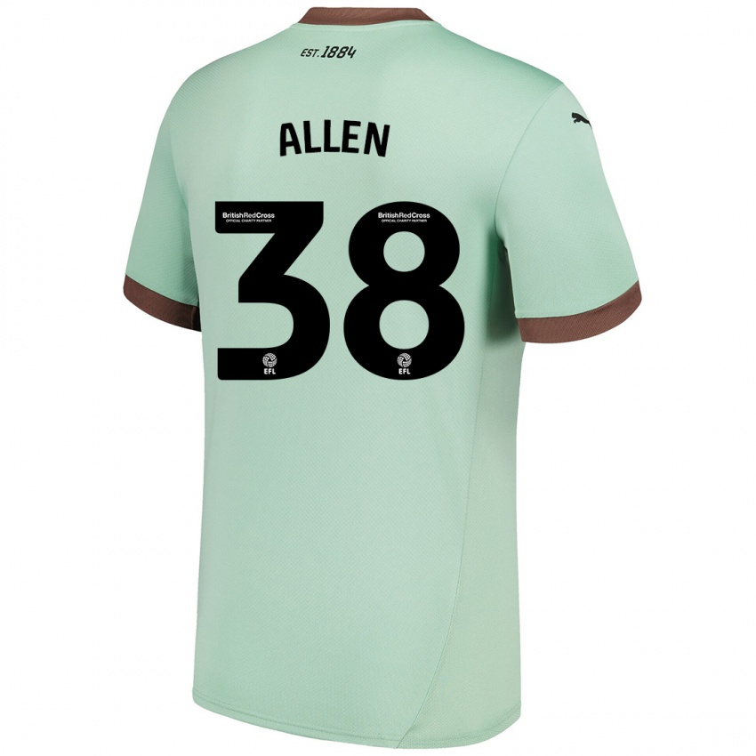 Criança Camisola Cruz Allen #38 Verde Claro Alternativa 2024/25 Camisa Brasil