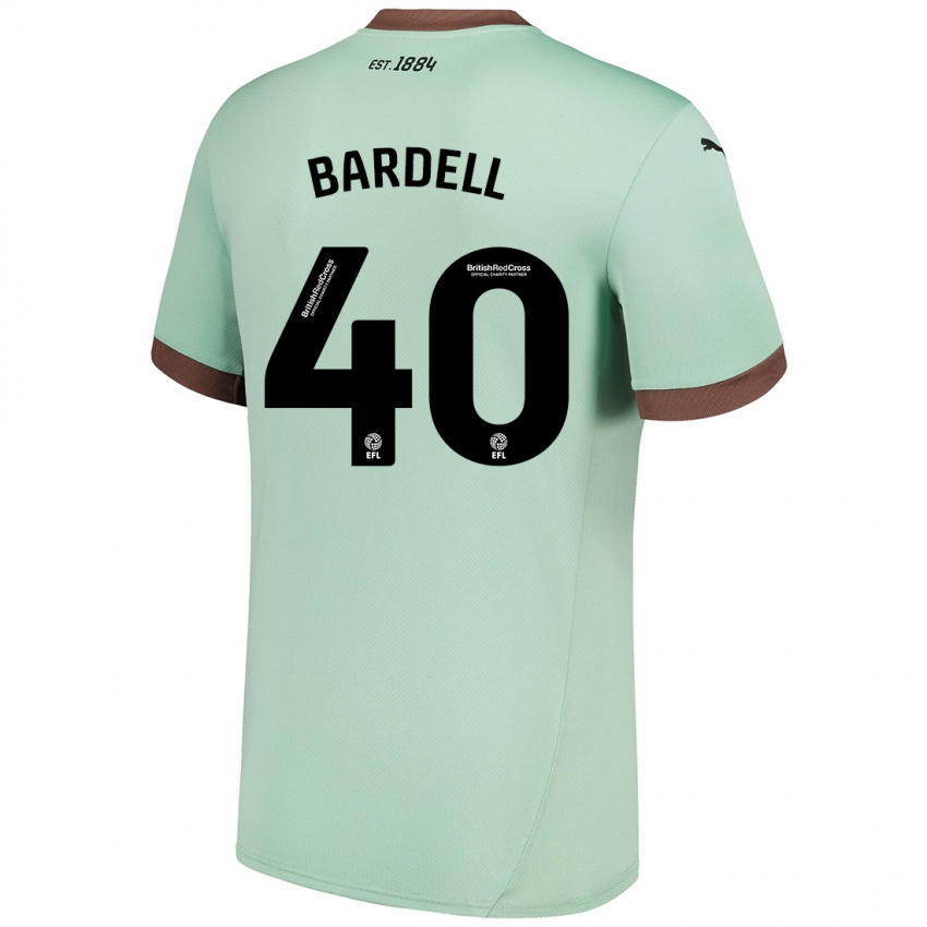 Criança Camisola Max Bardell #40 Verde Claro Alternativa 2024/25 Camisa Brasil