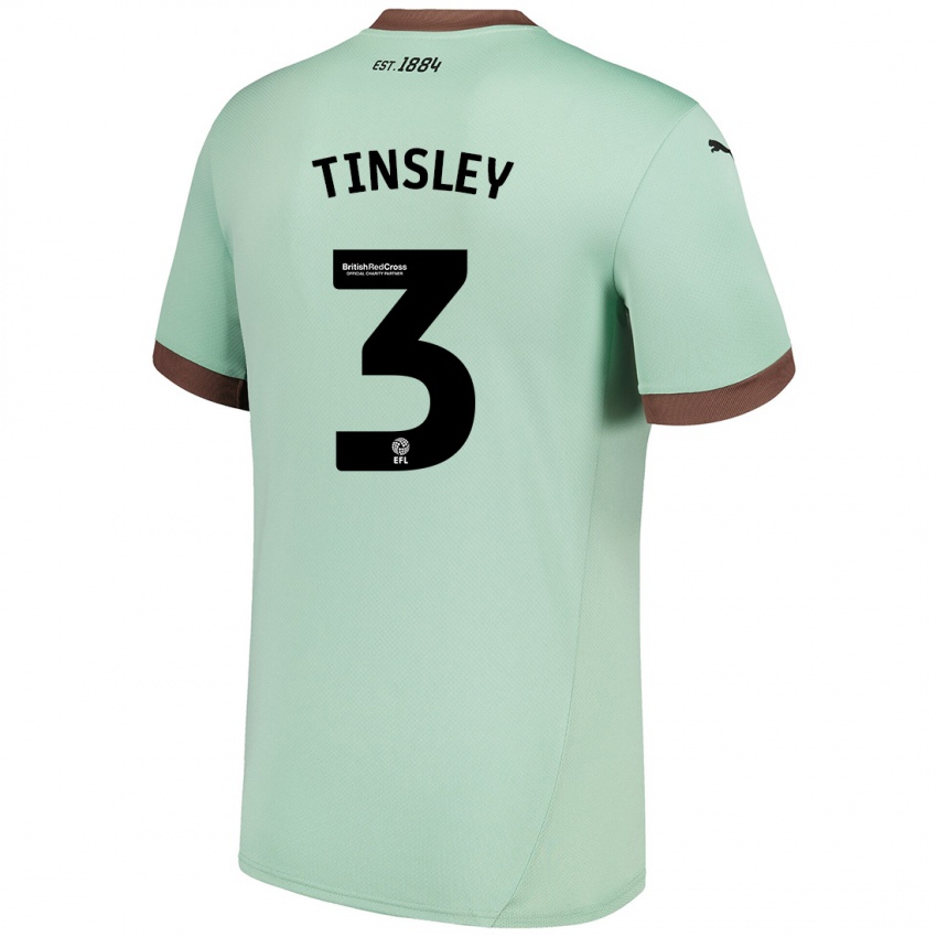 Criança Camisola Megan Tinsley #3 Verde Claro Alternativa 2024/25 Camisa Brasil