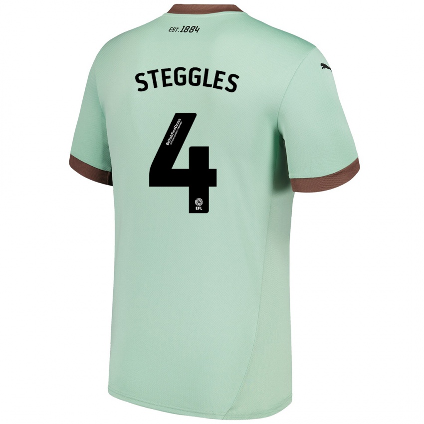 Criança Camisola Charlotte Steggles #4 Verde Claro Alternativa 2024/25 Camisa Brasil