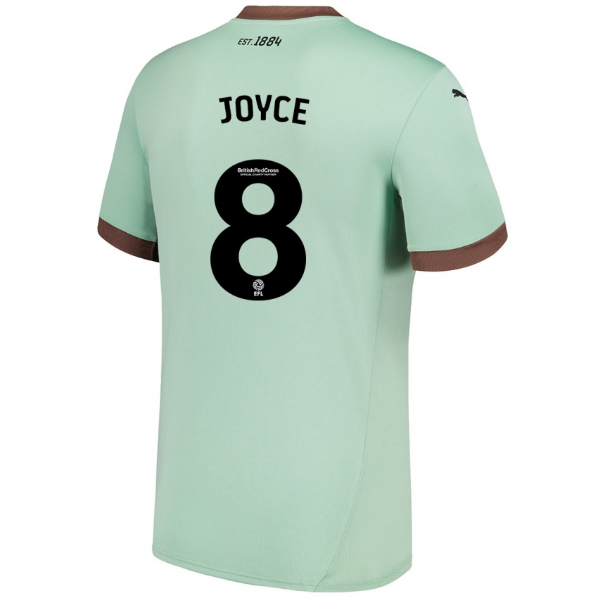 Criança Camisola Emily Joyce #8 Verde Claro Alternativa 2024/25 Camisa Brasil