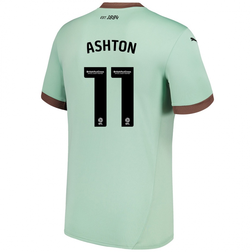 Criança Camisola Eleanor Ashton #11 Verde Claro Alternativa 2024/25 Camisa Brasil