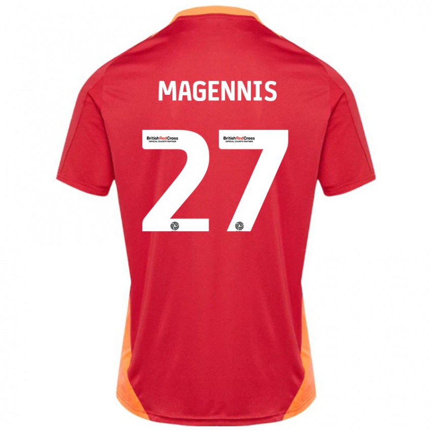 Criança Camisola Josh Magennis #27 Azul Desligado Branco Alternativa 2024/25 Camisa Brasil