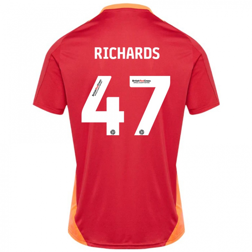 Criança Camisola Jake Richards #47 Azul Desligado Branco Alternativa 2024/25 Camisa Brasil