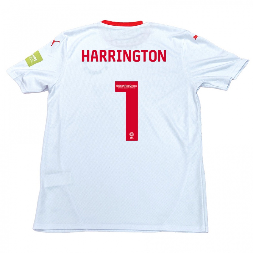 Criança Camisola David Harrington #1 Branco Alternativa 2024/25 Camisa Brasil