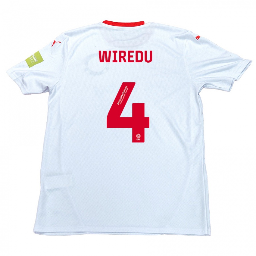 Criança Camisola Brendan Wiredu #4 Branco Alternativa 2024/25 Camisa Brasil