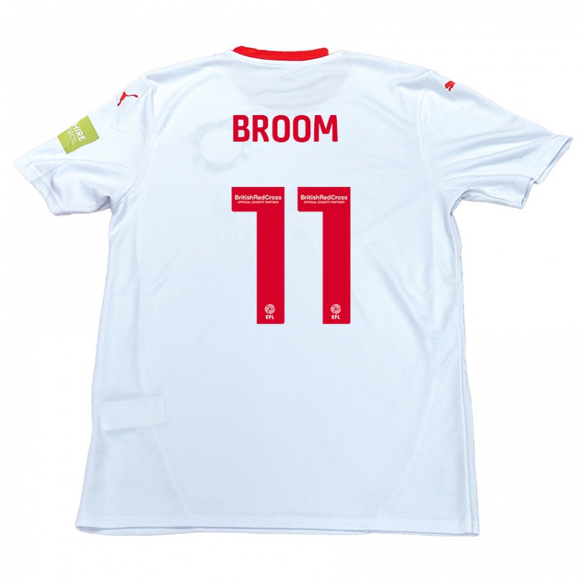 Criança Camisola Ryan Broom #11 Branco Alternativa 2024/25 Camisa Brasil