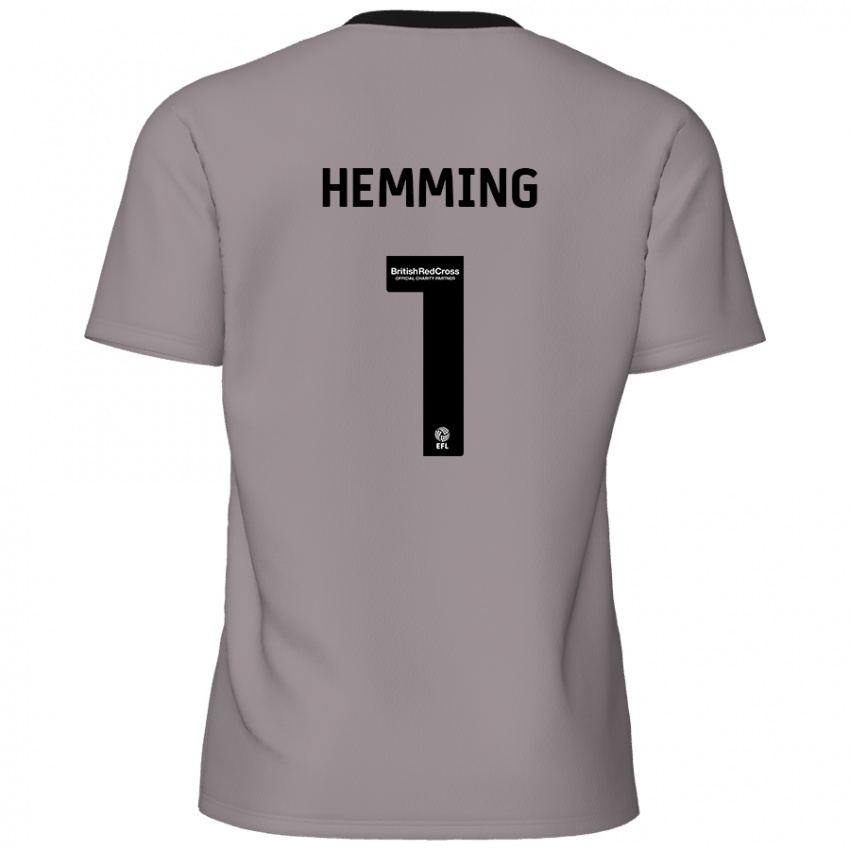 Criança Camisola Zach Hemming #1 Cinzento Alternativa 2024/25 Camisa Brasil