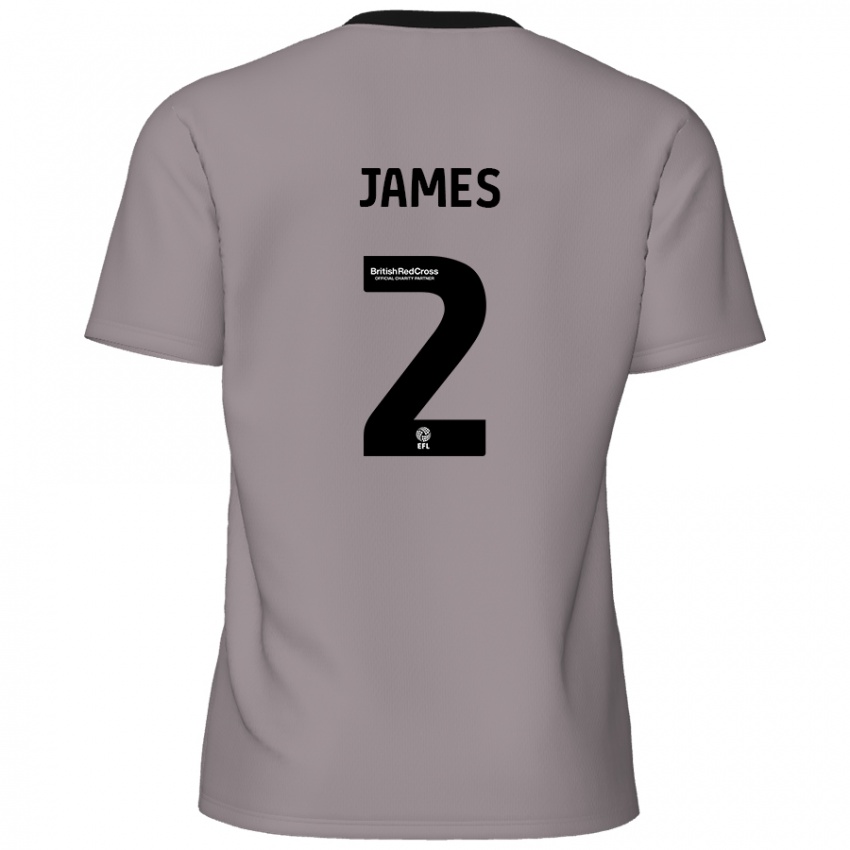 Criança Camisola Tom James #2 Cinzento Alternativa 2024/25 Camisa Brasil