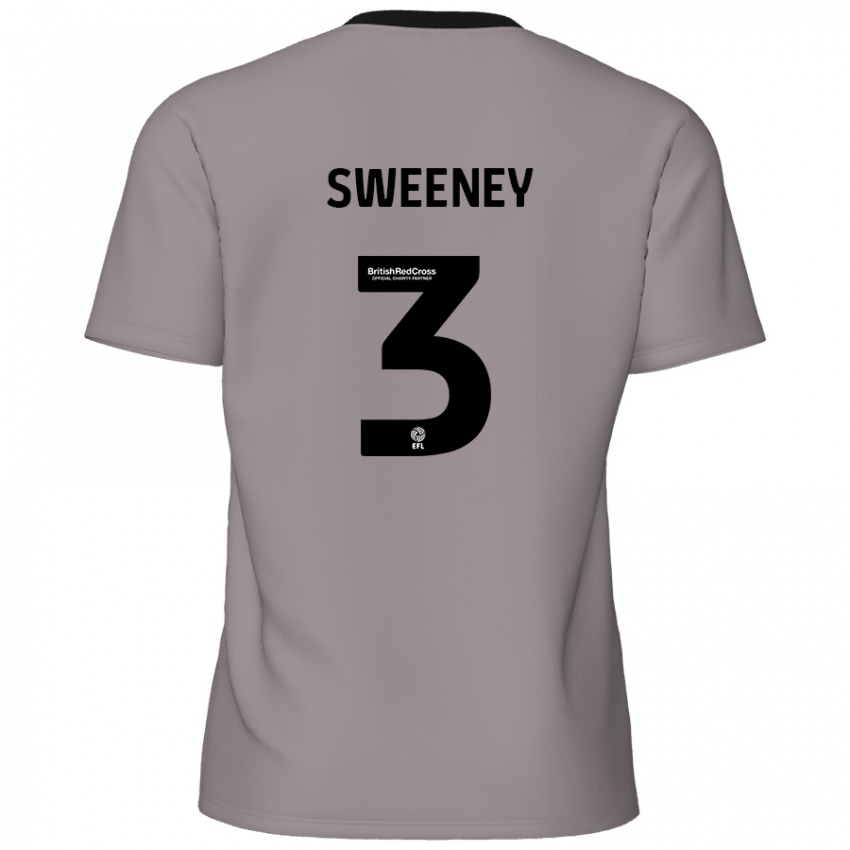 Criança Camisola Jayden Sweeney #3 Cinzento Alternativa 2024/25 Camisa Brasil