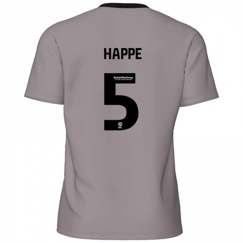 Criança Camisola Dan Happe #5 Cinzento Alternativa 2024/25 Camisa Brasil