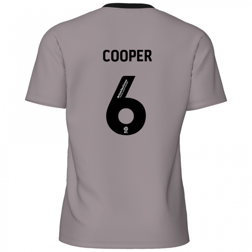 Criança Camisola Brandon Cooper #6 Cinzento Alternativa 2024/25 Camisa Brasil