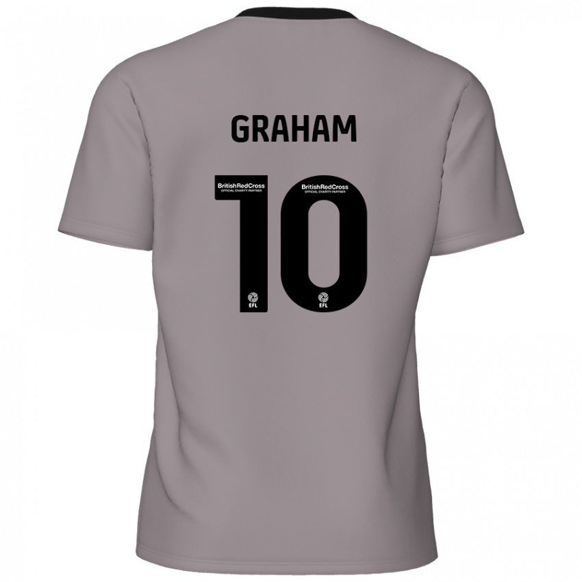 Criança Camisola Jordan Graham #10 Cinzento Alternativa 2024/25 Camisa Brasil