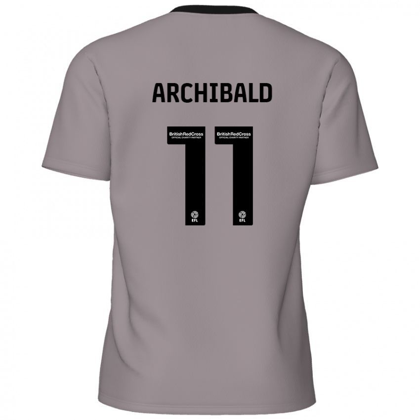 Criança Camisola Theo Archibald #11 Cinzento Alternativa 2024/25 Camisa Brasil