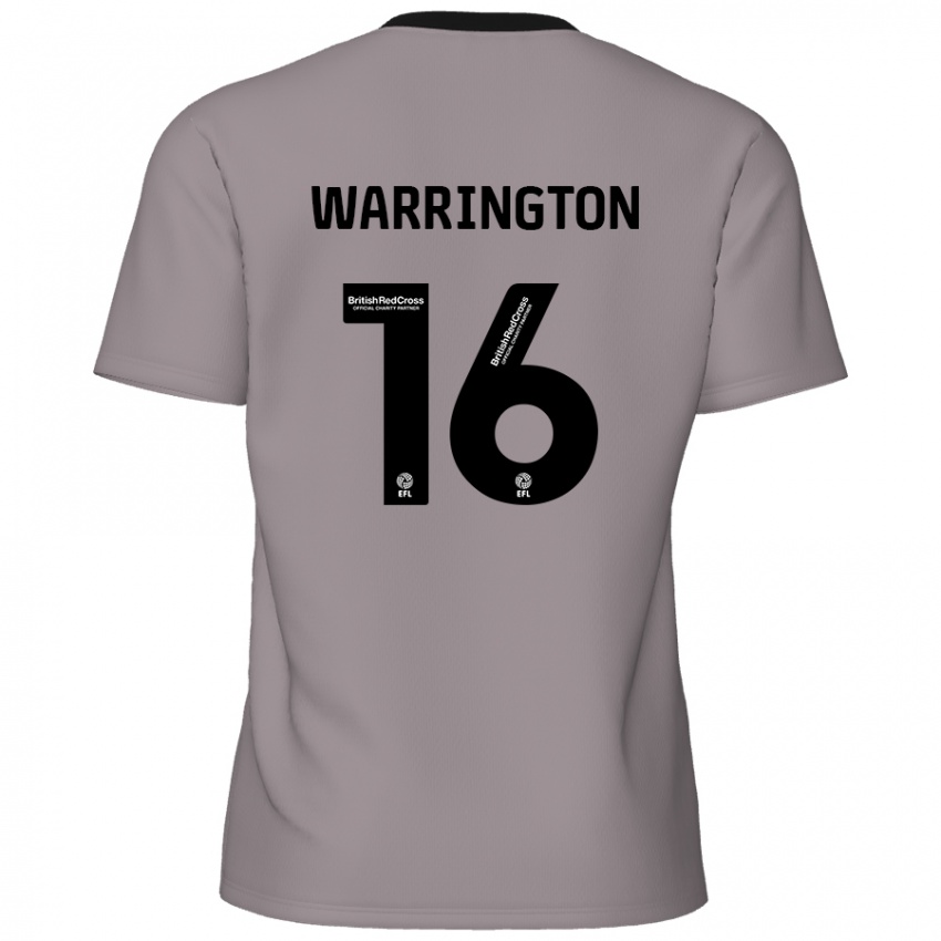 Criança Camisola Lewis Warrington #16 Cinzento Alternativa 2024/25 Camisa Brasil