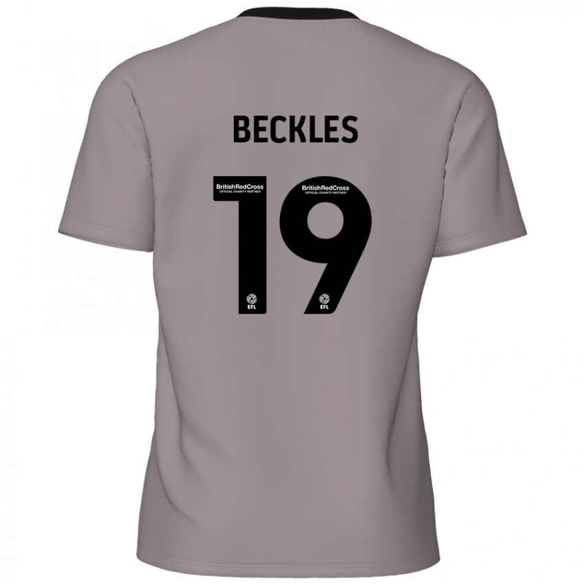 Criança Camisola Omar Beckles #19 Cinzento Alternativa 2024/25 Camisa Brasil