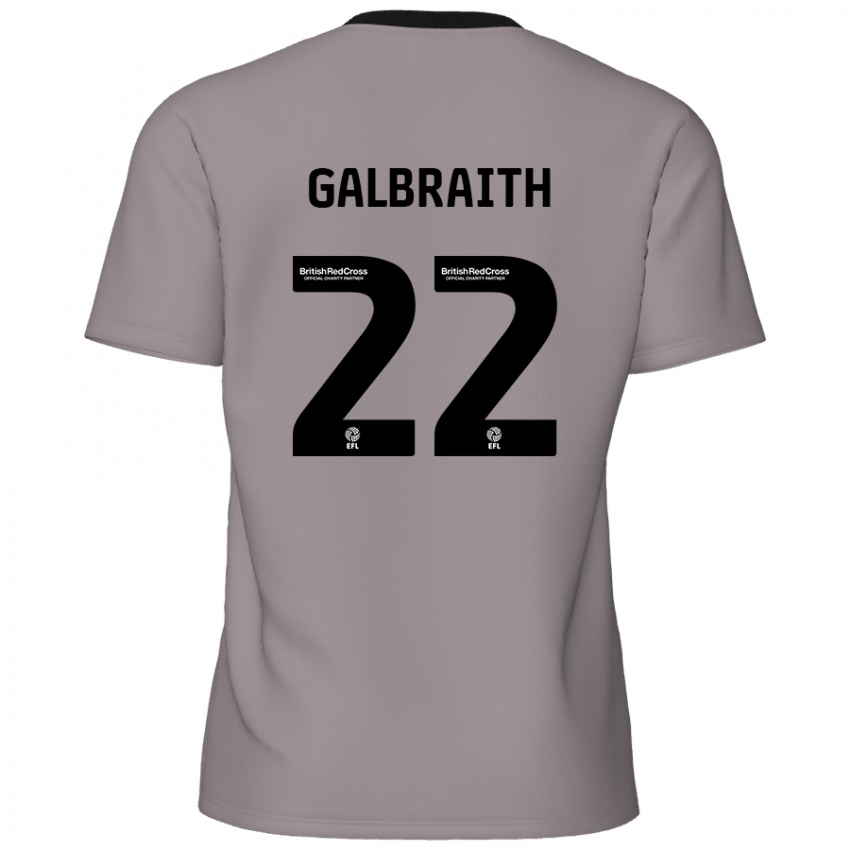 Criança Camisola Ethan Galbraith #22 Cinzento Alternativa 2024/25 Camisa Brasil