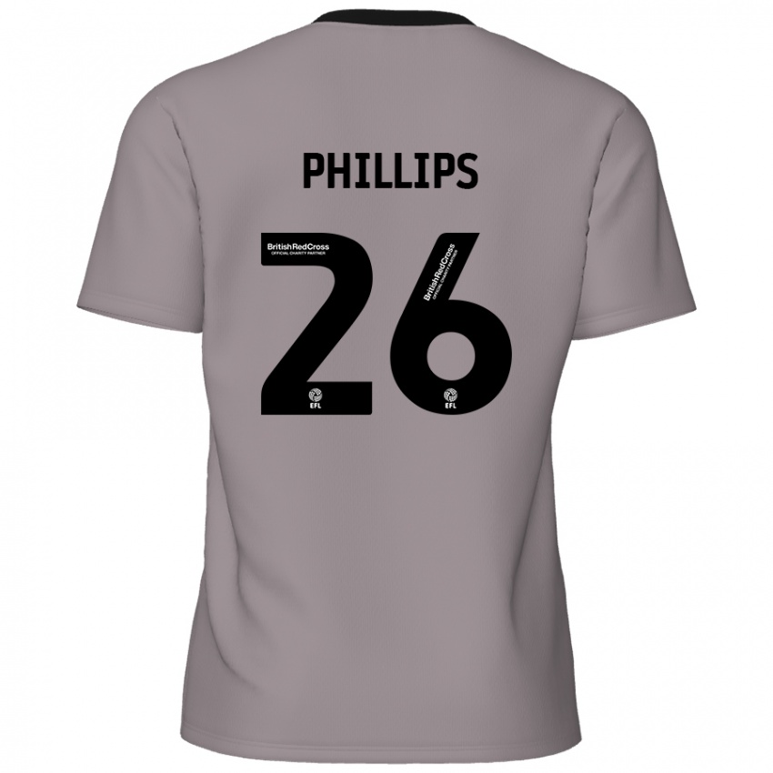 Criança Camisola Noah Phillips #26 Cinzento Alternativa 2024/25 Camisa Brasil