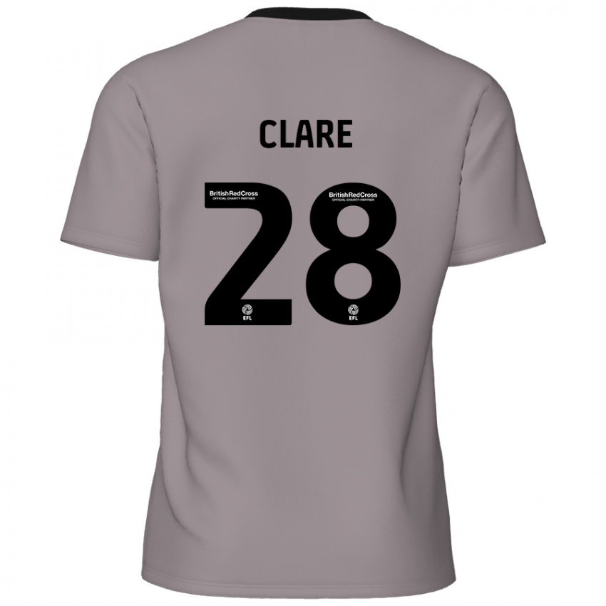 Criança Camisola Sean Clare #28 Cinzento Alternativa 2024/25 Camisa Brasil