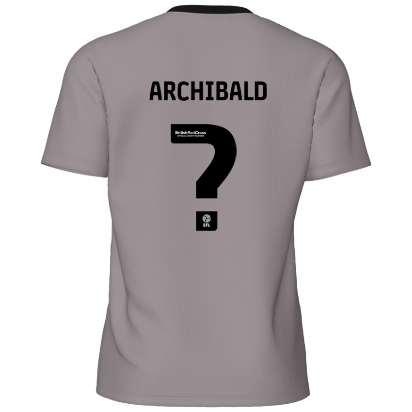 Criança Camisola Aaron Archibald #0 Cinzento Alternativa 2024/25 Camisa Brasil