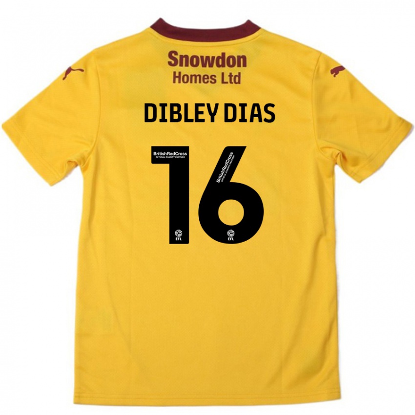 Criança Camisola Matt Dibley-Dias #16 Borgonha Laranja Alternativa 2024/25 Camisa Brasil