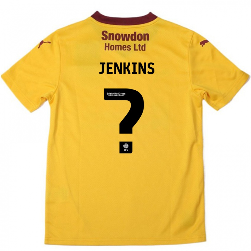 Criança Camisola Leo Jenkins #0 Borgonha Laranja Alternativa 2024/25 Camisa Brasil