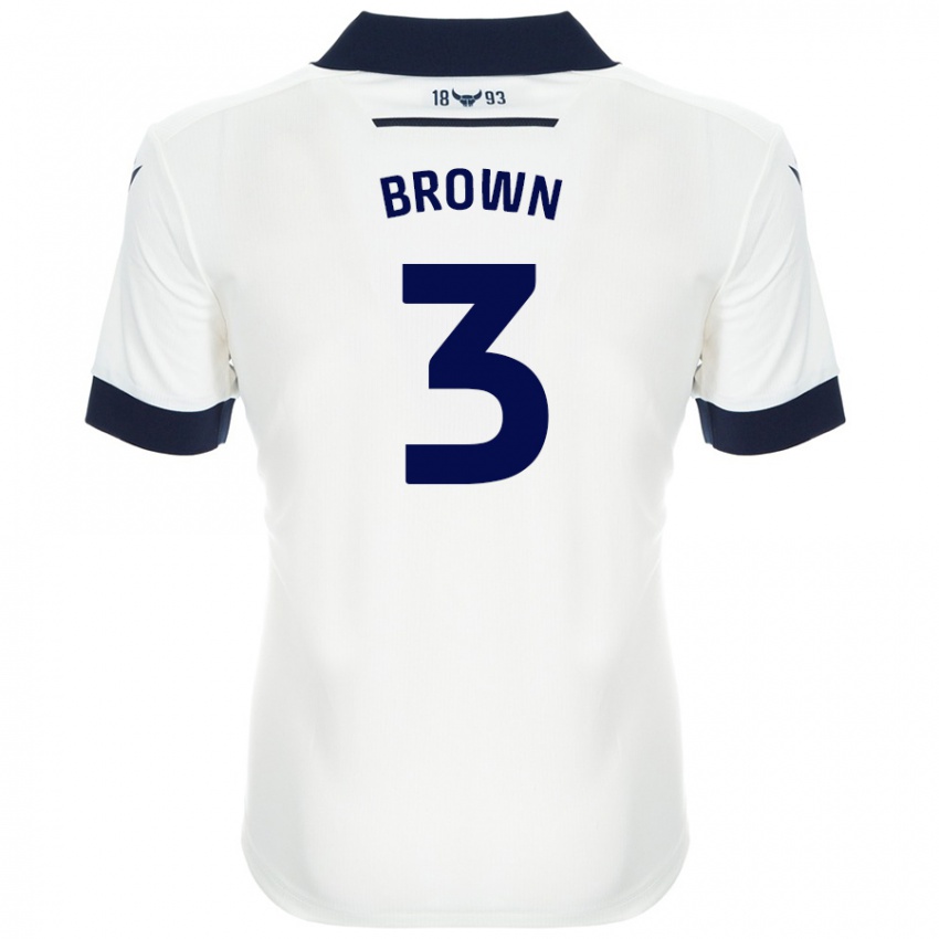 Criança Camisola Ciaron Brown #3 Azul-Marinho Branco Alternativa 2024/25 Camisa Brasil