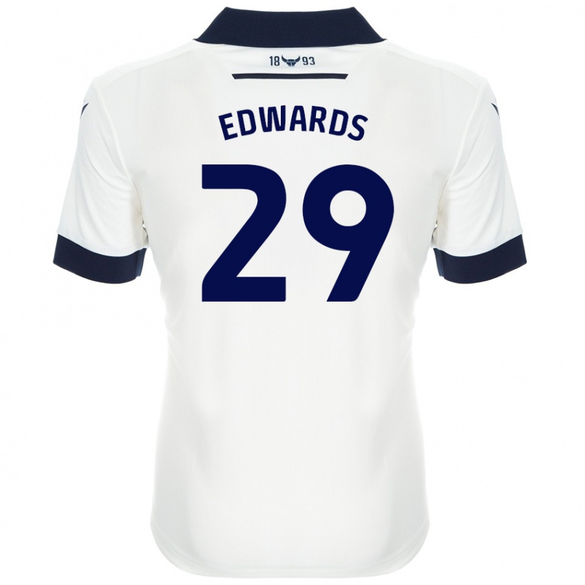 Criança Camisola Kyle Edwards #29 Azul-Marinho Branco Alternativa 2024/25 Camisa Brasil