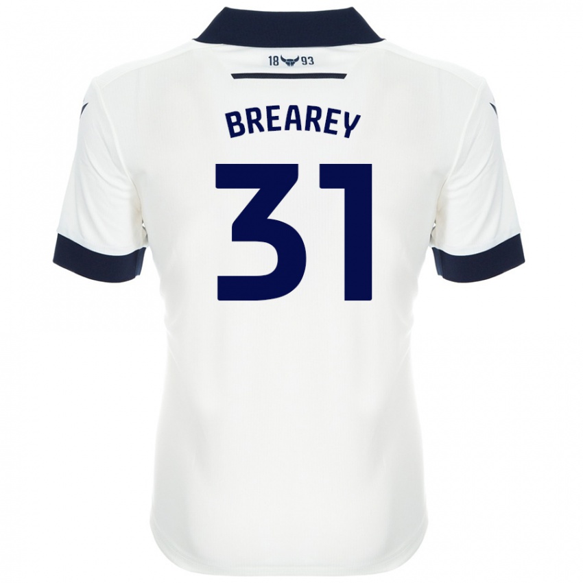 Criança Camisola Eddie Brearey #31 Azul-Marinho Branco Alternativa 2024/25 Camisa Brasil