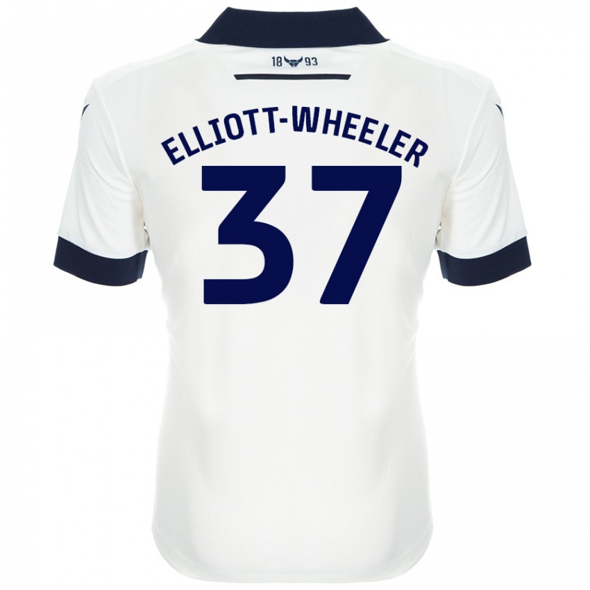 Criança Camisola Aidan Elliott-Wheeler #37 Azul-Marinho Branco Alternativa 2024/25 Camisa Brasil