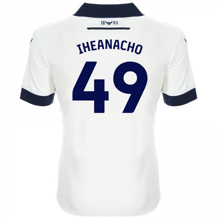 Criança Camisola Josh Iheanacho #49 Azul-Marinho Branco Alternativa 2024/25 Camisa Brasil