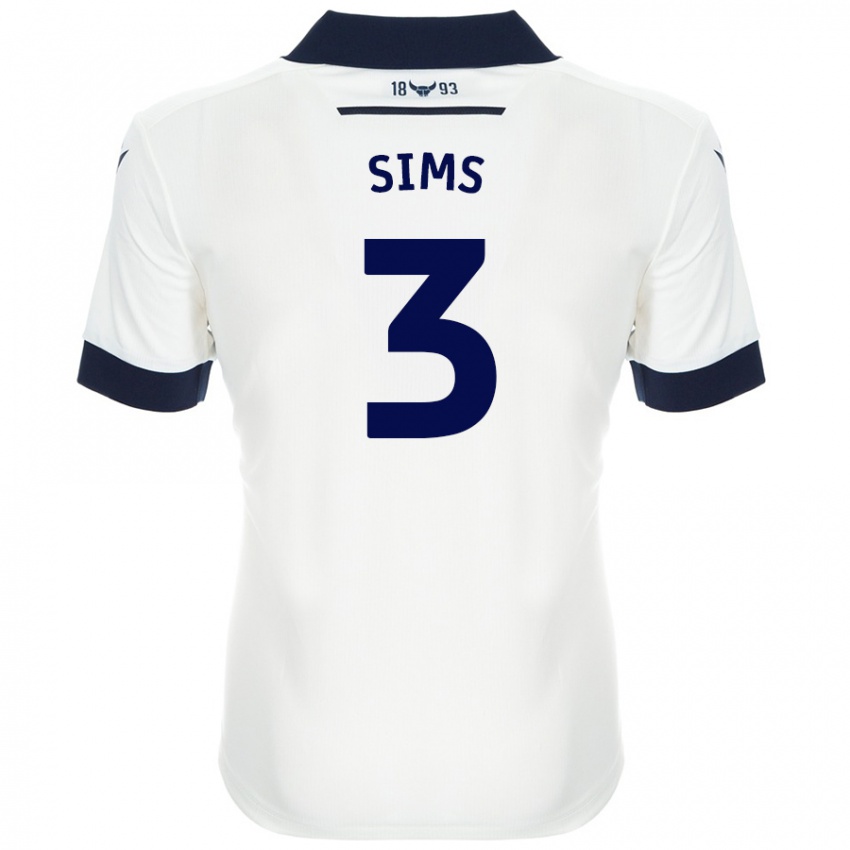 Criança Camisola Gemma Sims #3 Azul-Marinho Branco Alternativa 2024/25 Camisa Brasil