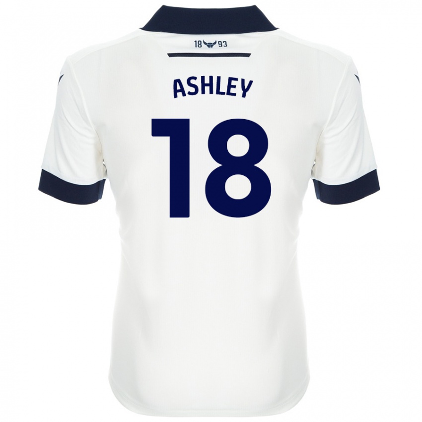 Criança Camisola Alex Ashley #18 Azul-Marinho Branco Alternativa 2024/25 Camisa Brasil