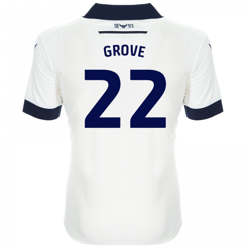 Criança Camisola Jade Grove #22 Azul-Marinho Branco Alternativa 2024/25 Camisa Brasil