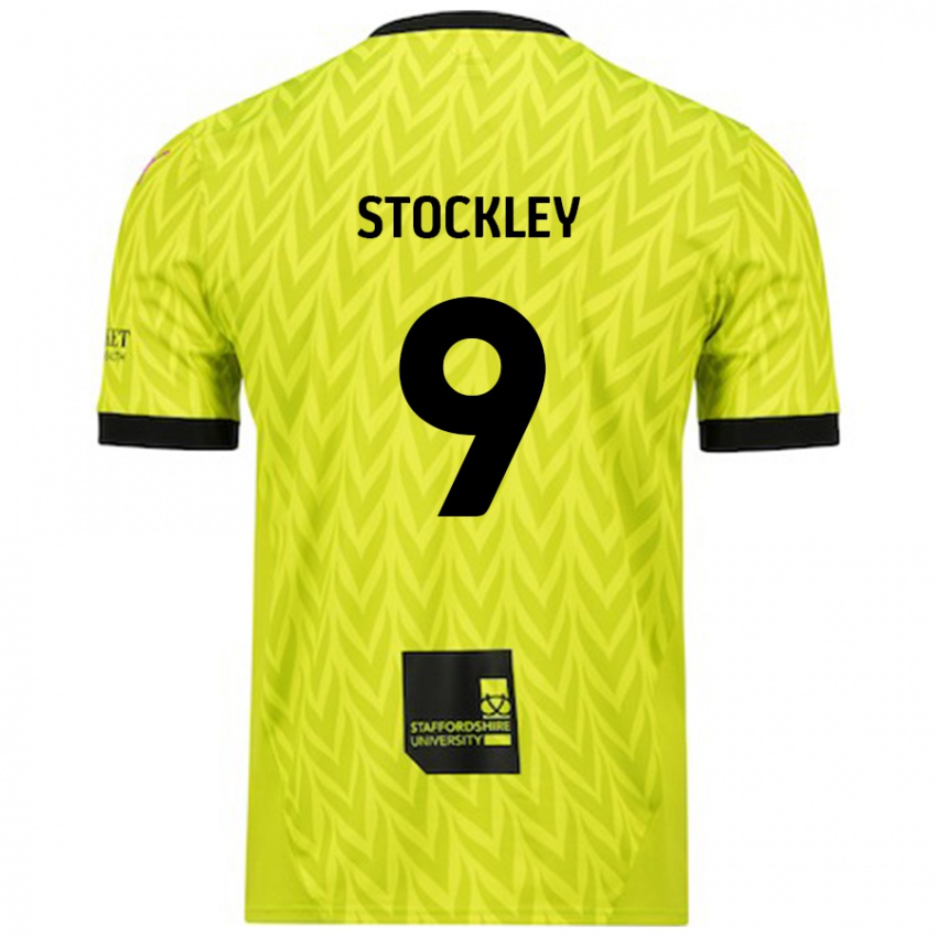 Criança Camisola Jayden Stockley #9 Verde Fluorescente Alternativa 2024/25 Camisa Brasil