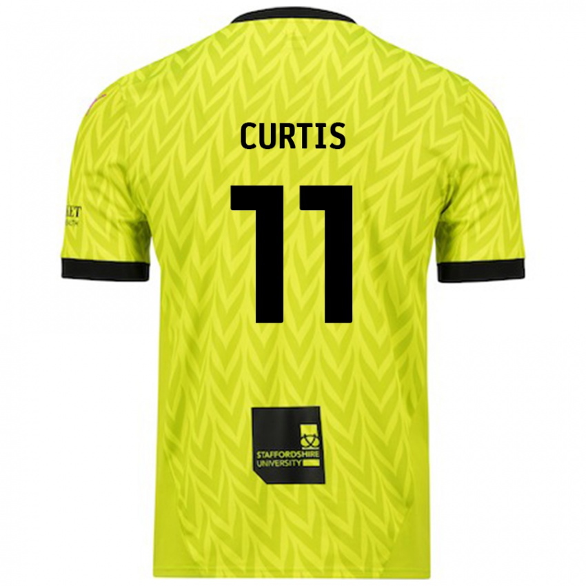 Criança Camisola Ronan Curtis #11 Verde Fluorescente Alternativa 2024/25 Camisa Brasil