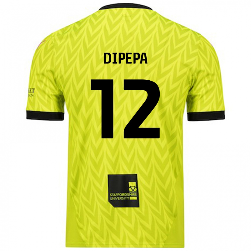 Criança Camisola Baylee Dipepa #12 Verde Fluorescente Alternativa 2024/25 Camisa Brasil