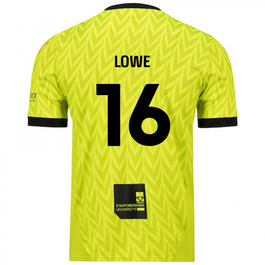 Criança Camisola Jason Lowe #16 Verde Fluorescente Alternativa 2024/25 Camisa Brasil