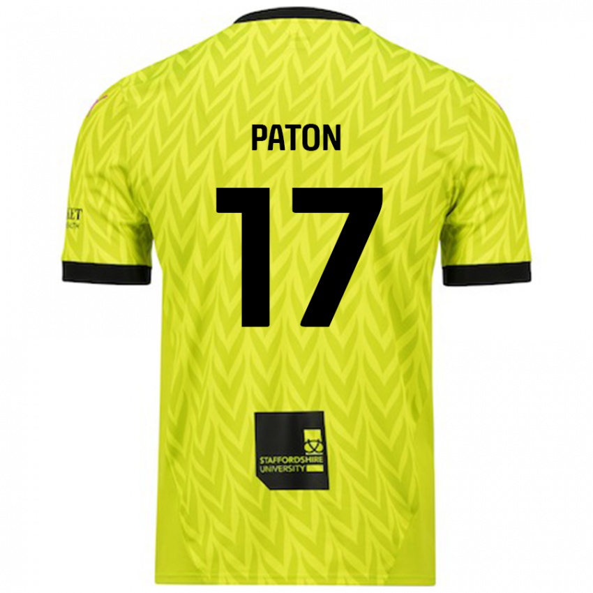 Criança Camisola Ruari Paton #17 Verde Fluorescente Alternativa 2024/25 Camisa Brasil