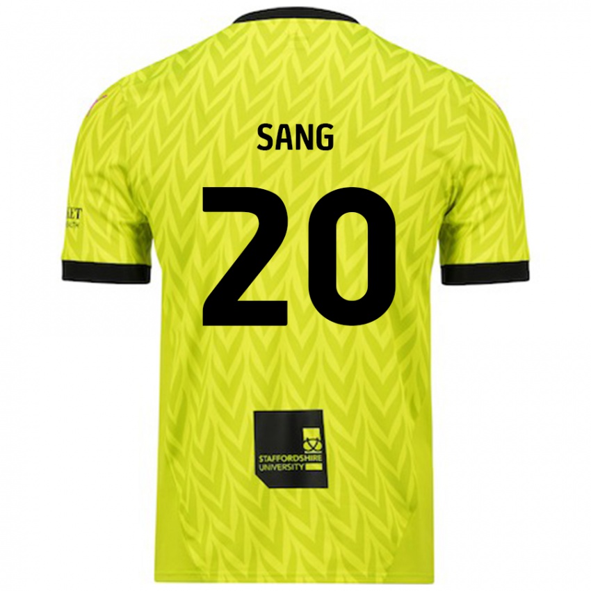 Criança Camisola Tom Sang #20 Verde Fluorescente Alternativa 2024/25 Camisa Brasil