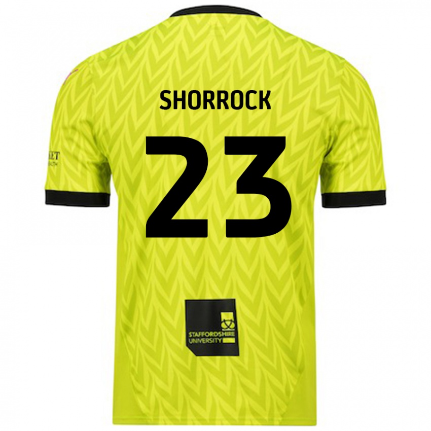 Criança Camisola Jack Shorrock #23 Verde Fluorescente Alternativa 2024/25 Camisa Brasil