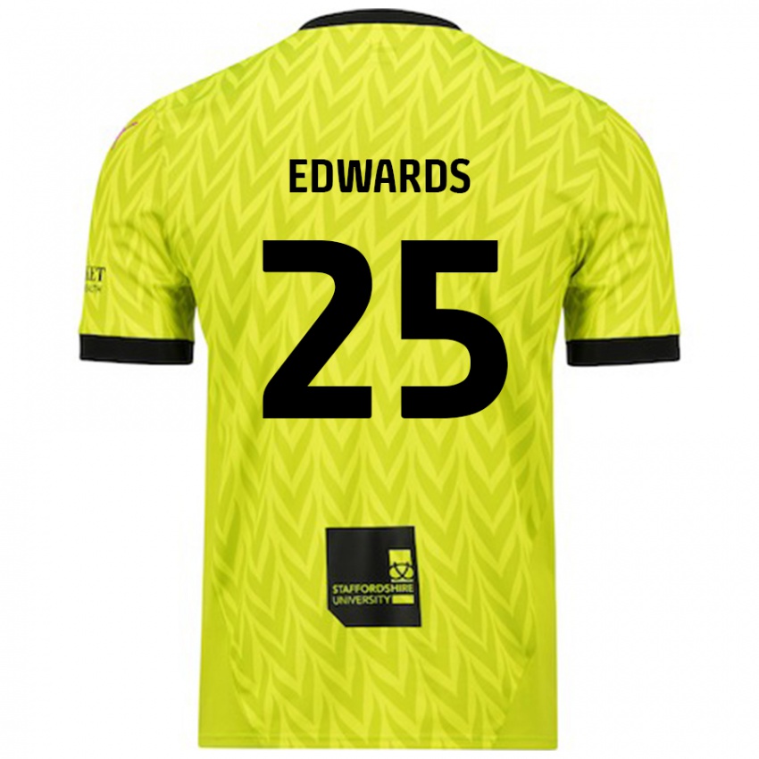 Criança Camisola Diamond Edwards #25 Verde Fluorescente Alternativa 2024/25 Camisa Brasil