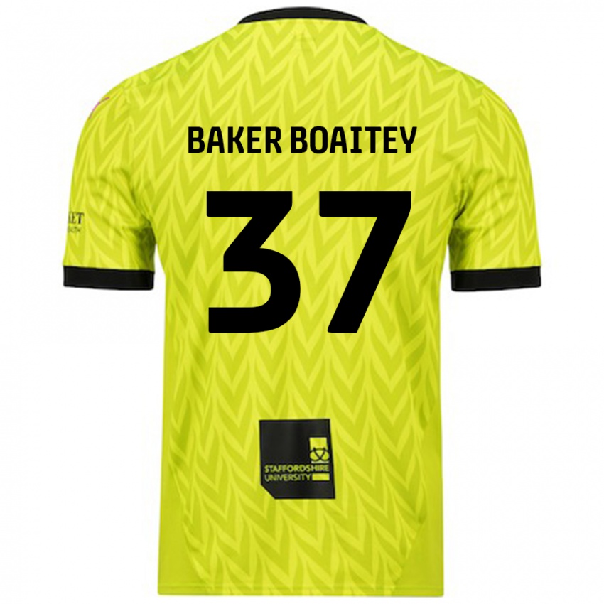 Criança Camisola Benicio Baker-Boaitey #37 Verde Fluorescente Alternativa 2024/25 Camisa Brasil